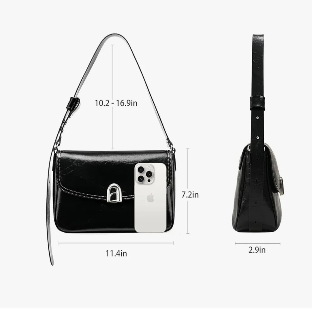 New LA'FESTIN Large Leather Shoulder Bag - Picture 3 of 10